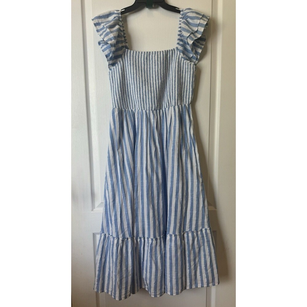 NWT Vineyard Vines Striped Lurex Midi Dress Size Small